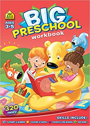 Big Preschool Activity Workbook Ages 3-5, Colours, Shapes, Numebrs, Alphabet, Pre-Writing, Pre-Reading, Phonics and more: 1