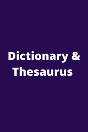 Dictionary & Thesaurus