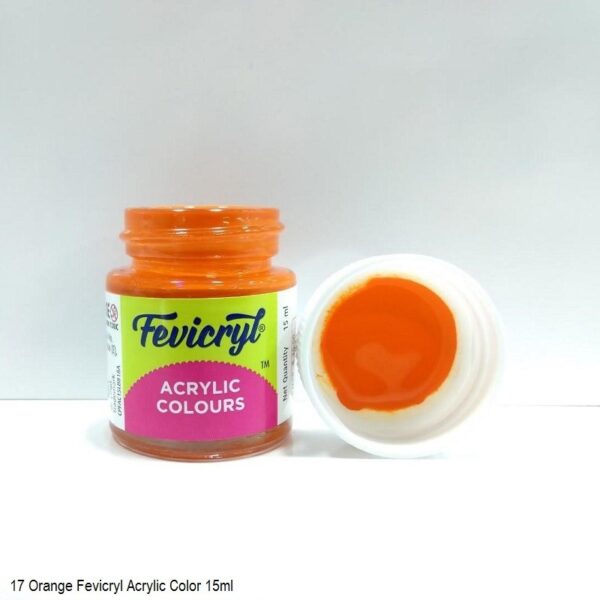 17 ORANGE FEVICRYL ACRYLIC COLOURS 15ML