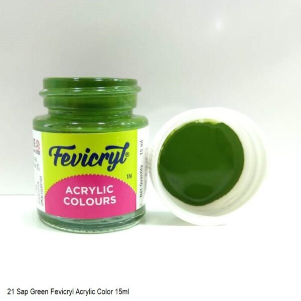 21 SAP GREEN FEVICRYL ACRYLIC COLOURS 15ML