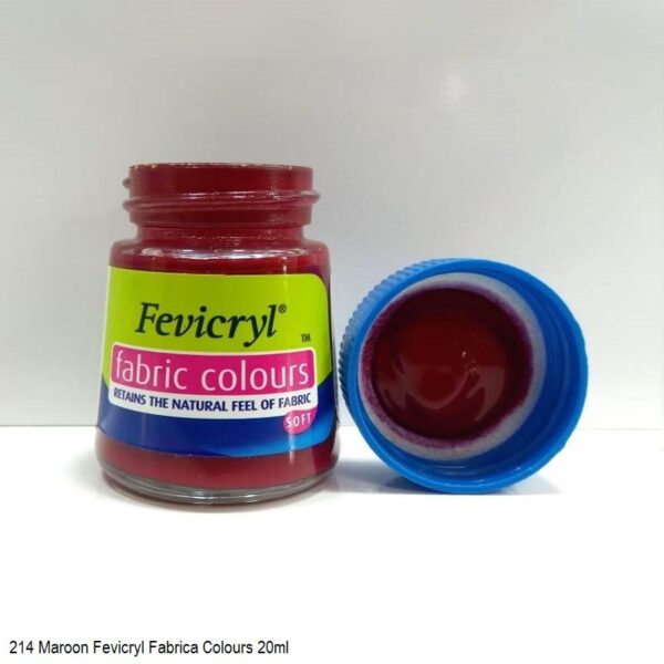 214 MAROON FEVICRYL FABRIC COLOURS 20ML