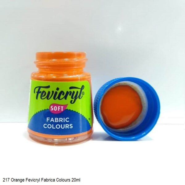 217 ORANGE FEVICRYL FABRIC COLOURS 20ML