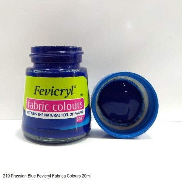 219 PRUSSIAN BLUE FEVICRYL FABRIC COLOURS 20ML