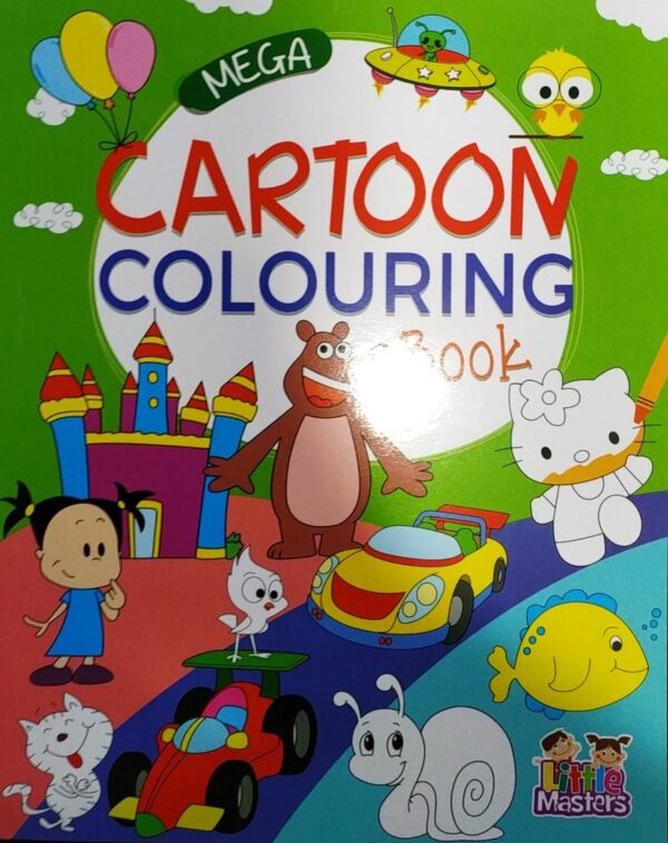 Mega Cartoon Colouring Book