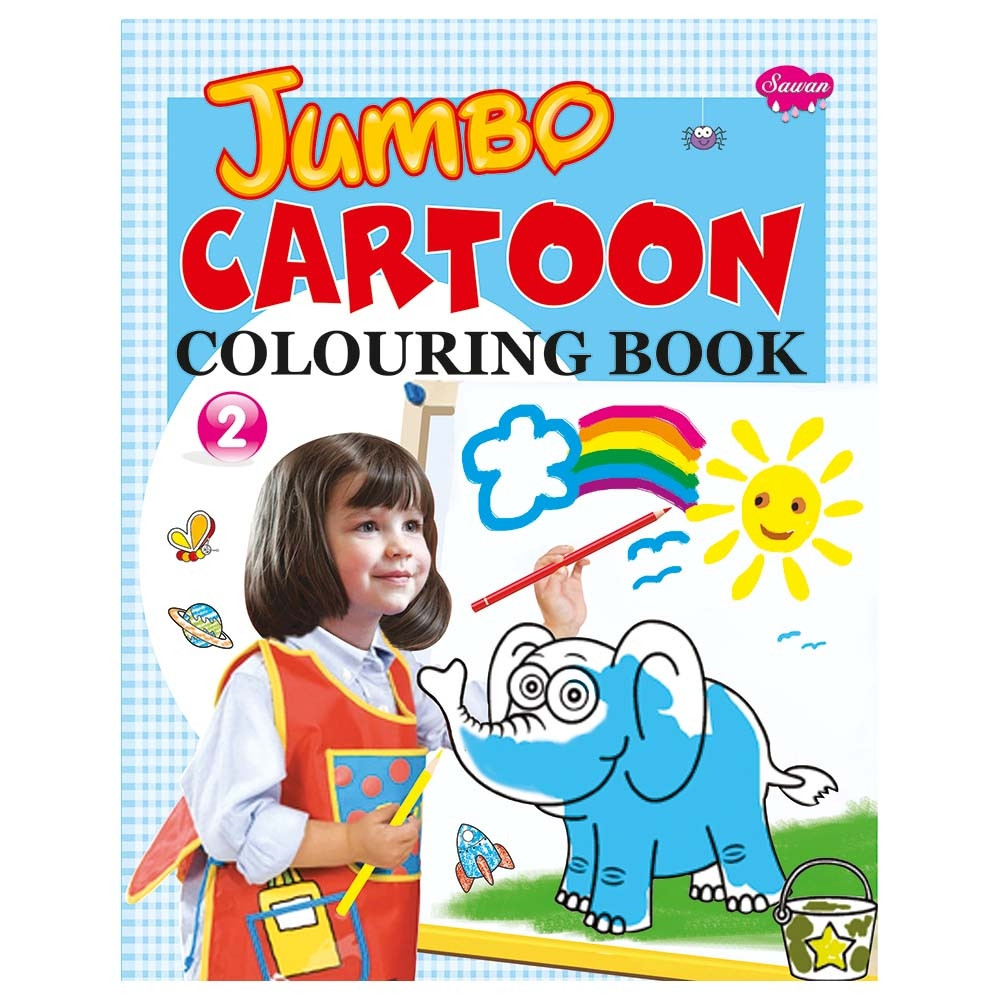 Jumbo Cartoon Colouring Book 2