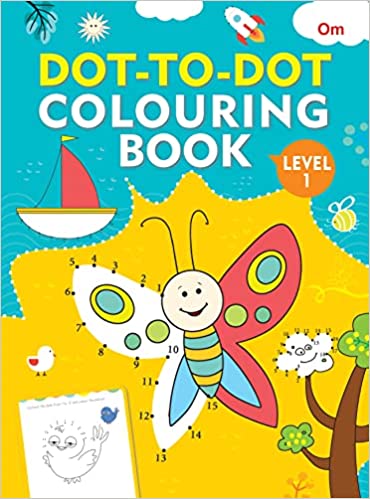 Colouring Book Dot-to-Dot Level 1