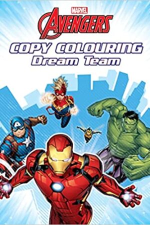 Marvel Avengers: Copy Colouring Dream Team| 24 Pages | Coloring Book for Kids (Ages 4-6)