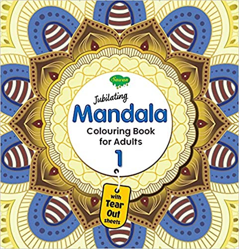 Jubilating Mandala Colouring book for adult-1