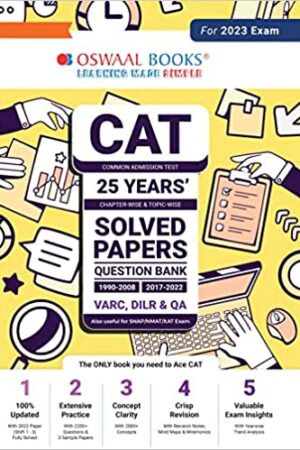 Oswaal-CAT-25-Years-Chapter-wise-and-Topic-wise-Solved-Papers-Question-Bank-1990-2008-2017-2022-VARC-DILR-QA