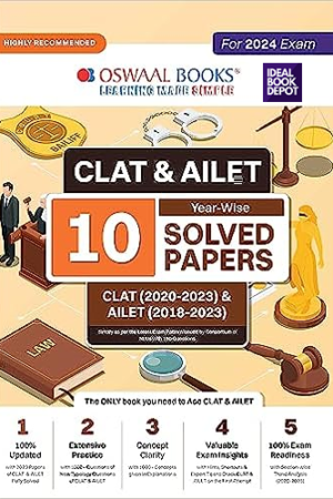 Oswaal-CLAT-AILET-Yearwise-Solved-Papers