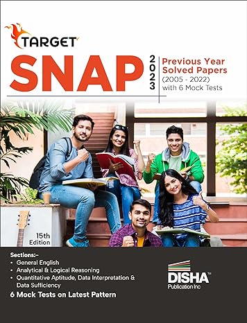 TARGET SNAP 2023 Previous Year Solved Papers with 5 Mock Tests 15e