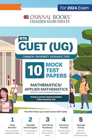 Oswaal NTA CUET UG 10 Mock Test Papers Applied Maths Mathematics Exam