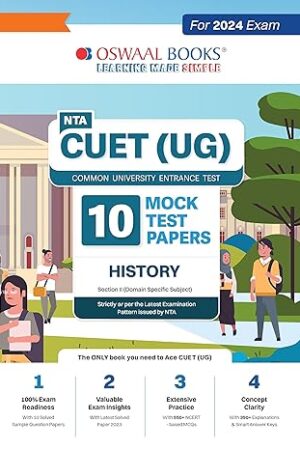 Oswaal NTA CUET UG 10 Mock Test Papers History Exam