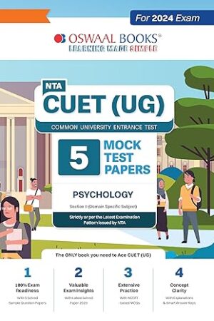 Oswaal NTA CUET UG 5 Mock Test Papers Psychology Exam