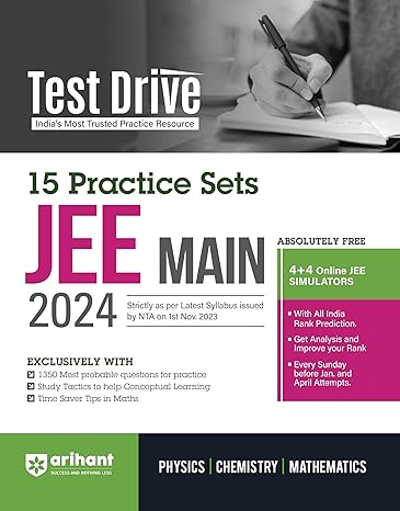 Arihant Test Drive 15 Practice Sets For NTA JEE Main 2024