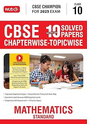 MTG-Cbse-10-Years-Chapterwise-Topicwise-SP-Class-10-Mathematics-Standard-Cbse-Champion-For-Exam