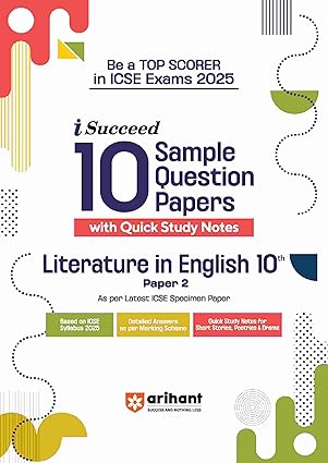 Arihant-I-Succeed-ICSE-10-Sample-Papers-Literature-In-English-Class-10-for-Exam