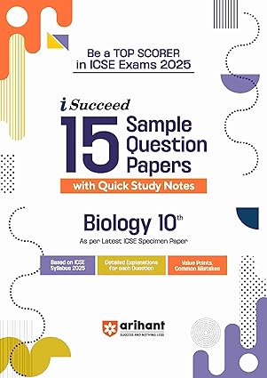 Arihant-I-Succeed-ICSE-15-Sample-Papers-Biology-Class-10-For-Exam