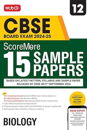 MTG-CBSE-Class-12-ScoreMore-15-Sample-Papers-Biology-Book-For-Exam