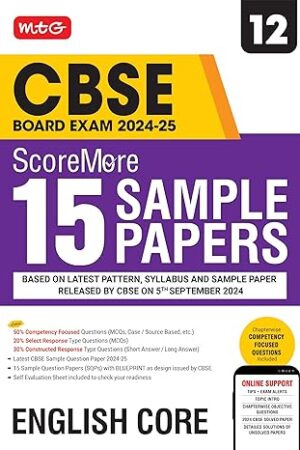 MTG-CBSE-Class-12-ScoreMore-15-Sample-Papers-English-Core-Book-For-Exam