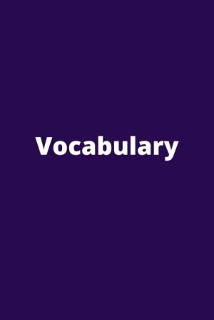 Vocabulary