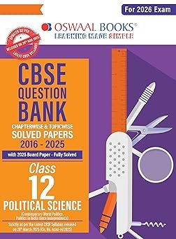 Oswaal CBSE Question Bank Class 12 Political Science