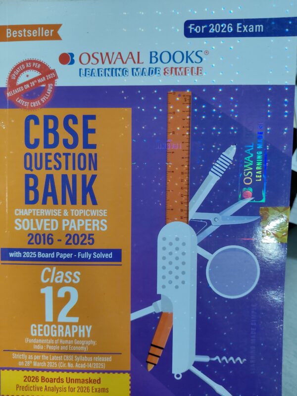 Oswaal CBSE Question Bank Class 12 Geography